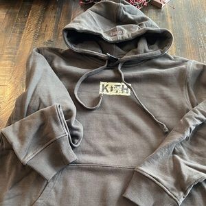 Kith Splintered Hoodie - black olive - Size Large